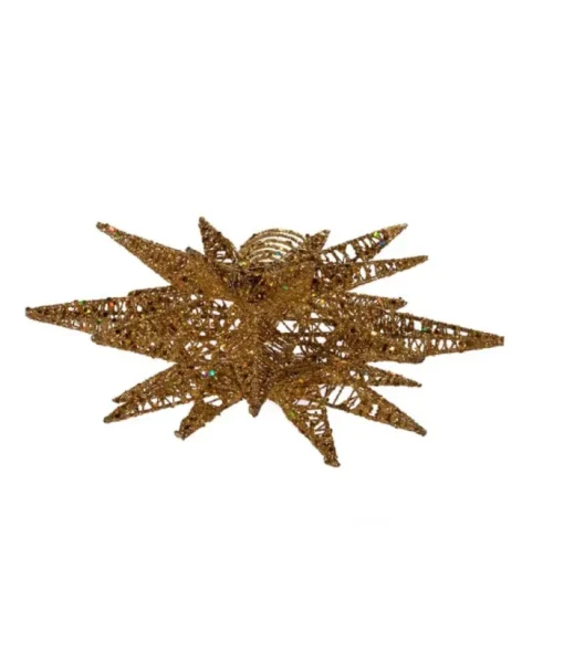 Boutique de Noël Christmas Classics*16.5" Gold Star Treetop