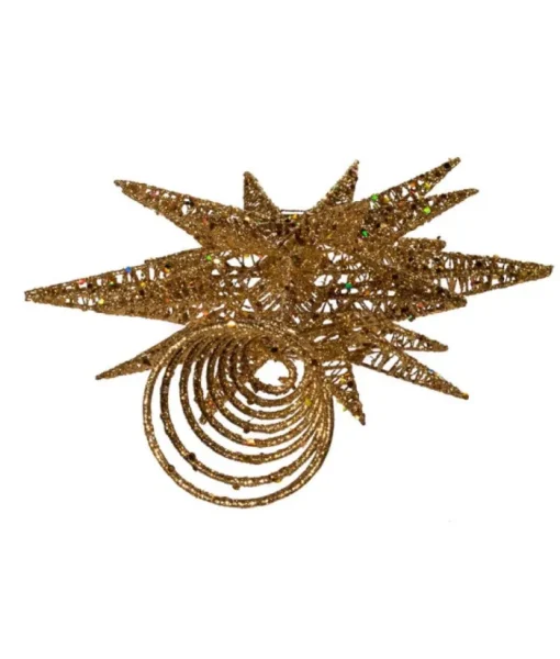 Boutique de Noël Christmas Classics*16.5" Gold Star Treetop
