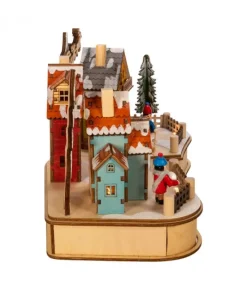 Boutique de Noël Animated And Musical Pieces*3 Houses Musical Village