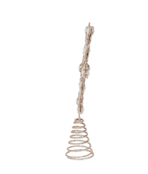 Boutique de Noël Winter Wonderland*12" Silver Snowflake With Jewels Treetop