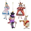 Boutique de Noël Collections*Alice In Wonderland Glass Ornament 4-Piece Set