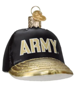 Boutique de Noël Varied Shapes*Army Baseball Cap Glass Ornament
