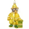 Boutique de Noël Varied Shapes*Bear Bee Keeper, Glass Ornament