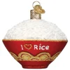 Boutique de Noël Varied Shapes*Bowl Of Rice Glass Ornamente
