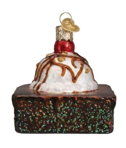 Boutique de Noël Varied Shapes*Brownie Glass Ornament