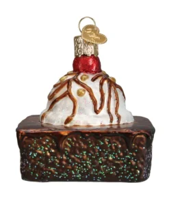 Boutique de Noël Varied Shapes*Brownie Glass Ornament