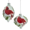 Boutique de Noël Birds & Owls*Cardinal Pattern Onion Glass Ornament