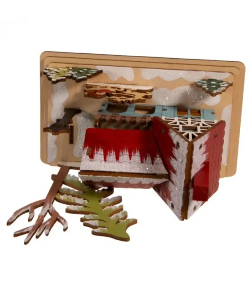 Boutique de Noël Usb & Led*Christmas House With Santa