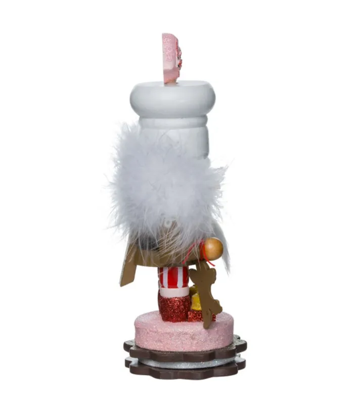 Boutique de Noël Ginger Bread & Candy Shoppe*Chubby Gingerbread Nutcracker With Cookie Base 7.8" Tall