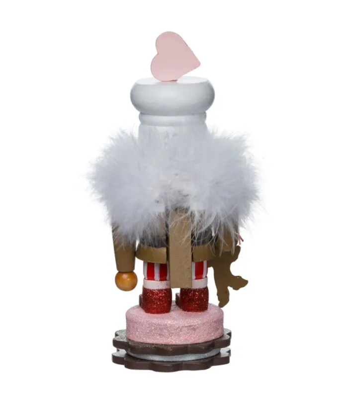 Boutique de Noël Ginger Bread & Candy Shoppe*Chubby Gingerbread Nutcracker With Cookie Base 7.8" Tall