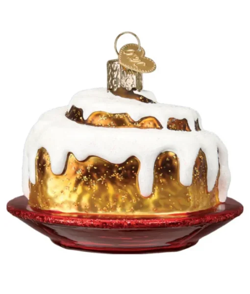 Boutique de Noël Varied Shapes*Cinnamon Roll Glass Ornament