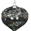 Boutique de Noël Winter Wonderland*Clear Glass Onion Shape Ornament