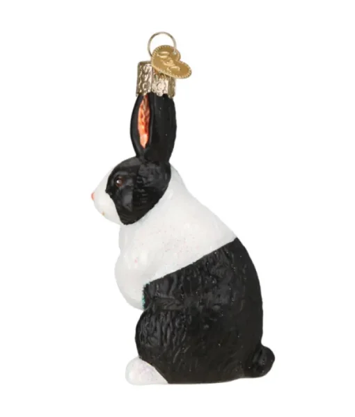 Boutique de Noël Farm House & Western*Dutch Rabbit Glass Ornament
