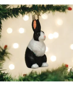 Boutique de Noël Farm House & Western*Dutch Rabbit Glass Ornament