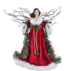 Boutique de Noël Enchanted Forest*14"Fabric Angel Treetop