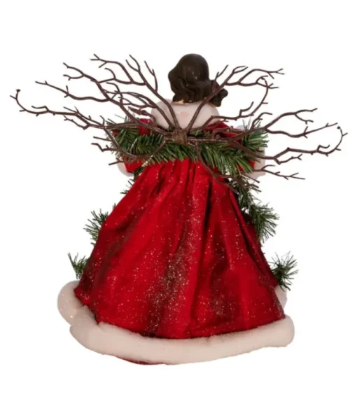 Boutique de Noël Enchanted Forest*14"Fabric Angel Treetop