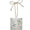 Boutique de Noël Birds & Owls*Flat Glass Ornament, Chickadees On Pussy Willow