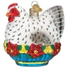 Boutique de Noël Varied Shapes*French Hen Glass Ornament
