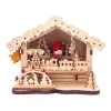 Boutique de Noël Nordic Villages*German Market Booth With Holy Family Scene
