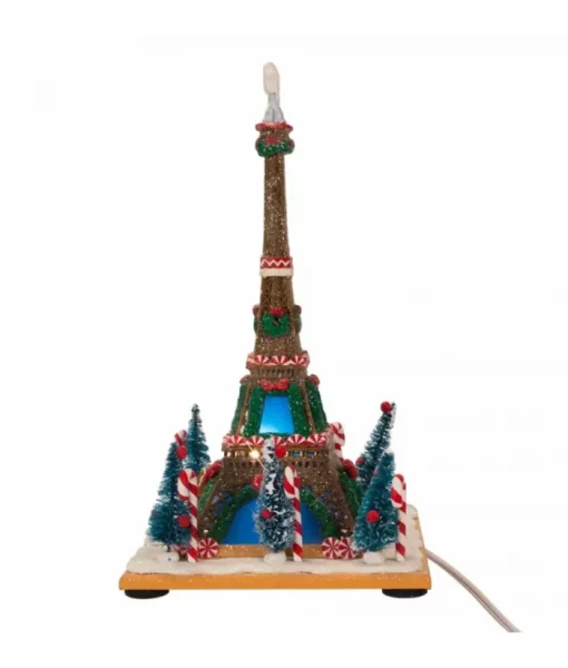 Boutique de Noël Usb & Led*Gingerbread Eiffel Tower 10" Led