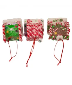 Boutique de Noël Ginger Bread Houses*Gingerbread House Ornament Led