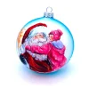 Boutique de Noël Importations From Poland*Girl In Santa'S Arms Glass Ornament