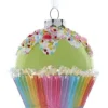 Boutique de Noël Mom'S Kitchen & Bakery*Glass Green Cupcake Ornament