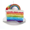 Boutique de Noël Varied Shapes*Glass Ornament, Rainbow Cake
