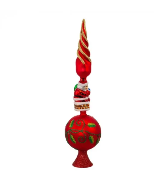 Boutique de Noël Miscellaneous*Glass Santa Treetrop