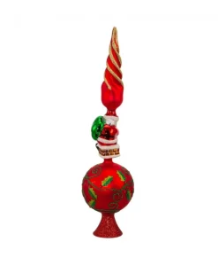 Boutique de Noël Miscellaneous*Glass Santa Treetrop
