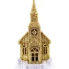 Boutique de Noël Miscellaneous*Gold And Silver Led Church Ornament