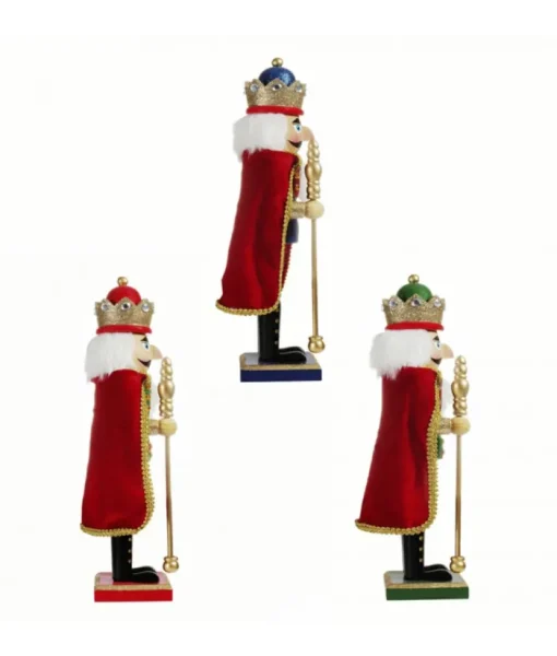 Boutique de Noël Ballet & Nutcrackers*Green Nutcracker With Red Cape 15" Tall