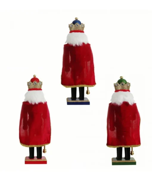 Boutique de Noël Ballet & Nutcrackers*Green Nutcracker With Red Cape 15" Tall