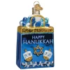 Boutique de Noël Varied Shapes*Happy Hanukkah Glass Ornament