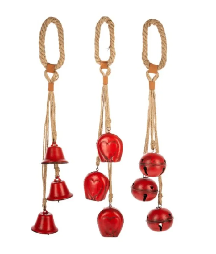 Boutique de Noël Rustic*Home Decor, Red Bell Door Hanger