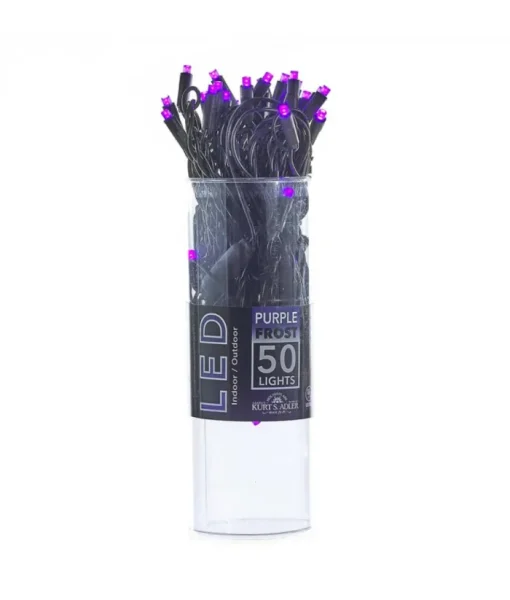 Boutique de Noël Light Sets*50-Light 5Mm Purple Frost Led Black Wire Light Set