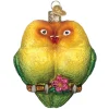 Boutique de Noël Varied Shapes*Lovebirds Glass Ornament