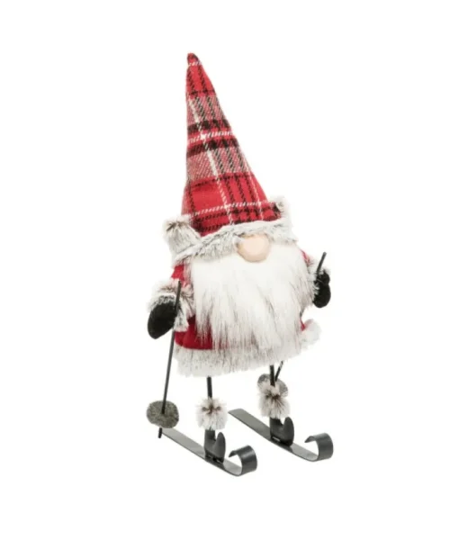 Boutique de Noël Enchanted Forest*Lumberjack Gnome On Skis, Bouncing