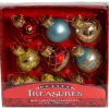 Boutique de Noël Miscellaneous*Mini Glass Ornaments, Varied Colours, 9 Per Box