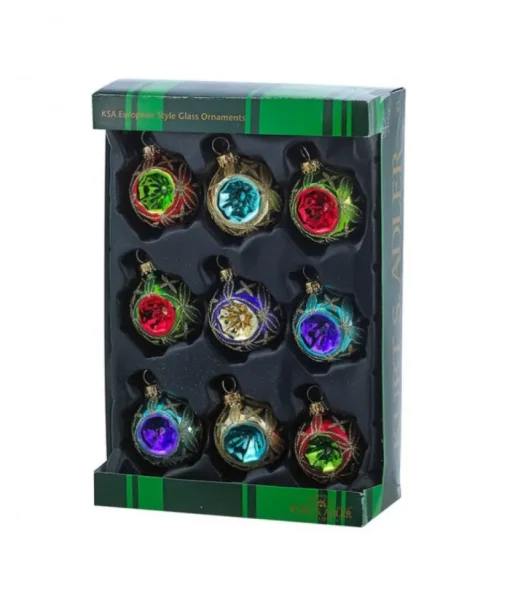 Boutique de Noël Glass Ball Boxes*45Mm Miniature Multicolored Glass Reflector Ornaments