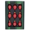 Boutique de Noël Glass Ball Boxes*35Mm Miniature Red And Gold Glass Ornaments