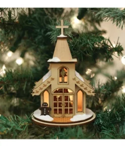 Boutique de Noël Nordic Villages*Nativity Chapel Ornament