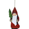 Boutique de Noël Rustic*Ornament, Carved Wood Santa