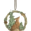 Boutique de Noël Enchanted Forest*Ornament, Garland Featuring Forest Fox And Small Bird.