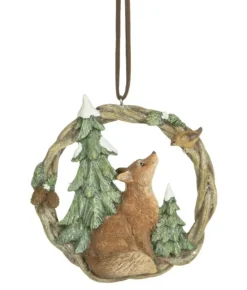 Boutique de Noël Enchanted Forest*Ornament, Garland Featuring Forest Fox And Small Bird.