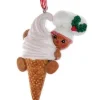 Boutique de Noël Family & Friends*Ornament, Gingerbread Boy With Ice Cream Cone