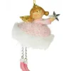 Boutique de Noël Family & Friends*Ornament, Pink Fairy With Star. Made Of Resin.