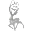 Boutique de Noël Enchanted Forest*Ornament, Standing Deer
