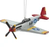 Boutique de Noël African American*Ornament, The Famous P-51 Mustang, With Tuskegee Squardron Marking.