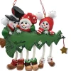 Boutique de Noël Santa'S Workshop*Ornament, The Snowtree Family With Xmas Tree